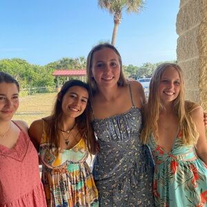 J for Justify Floral Blue Mini Sundress